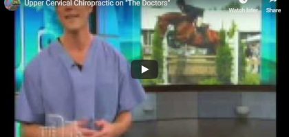 A thumnail of doctor explaining cervival chiropractic on TV